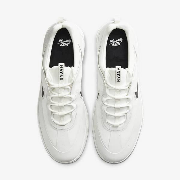 Women's Nike SB Nyjah Free 2 Skate Shoes White / Black | NK671DBK