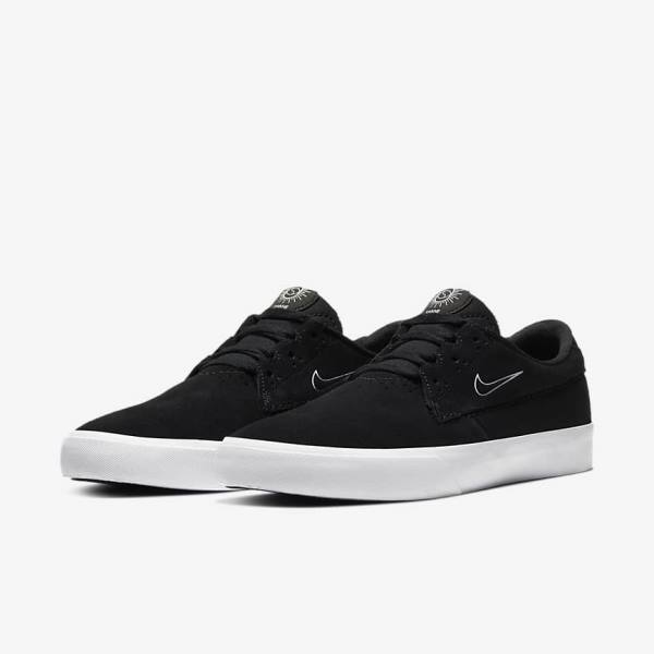 Women's Nike SB Shane Skate Shoes Black / White | NK321VSH