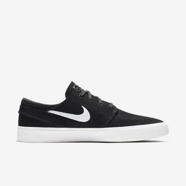 Women's Nike SB Zoom Stefan Janoski RM Skate Shoes Black / Grey / Light Brown / White | NK430IGL