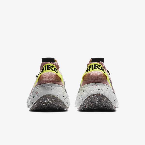 Women's Nike Space Hippie 04 Sneakers Lemon / Light Pink / Black | NK024BHV