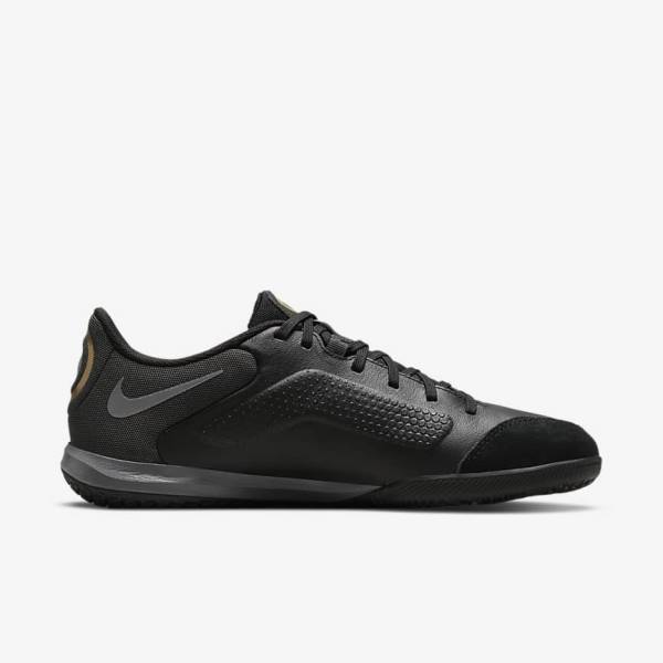 Women's Nike Tiempo Legend 9 Academy IC Indoor-Court Football Shoes Black / Dark Grey / Metal Gold / Black | NK479DBO