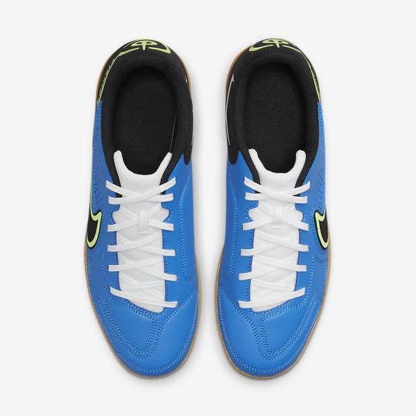 Women's Nike Tiempo Legend 9 Club IC Indoor-Court Football Shoes Light Blue / Light Green / Brown / Black | NK954XIA