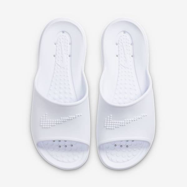 Women's Nike Victori One Shower Slides White | NK146SMH