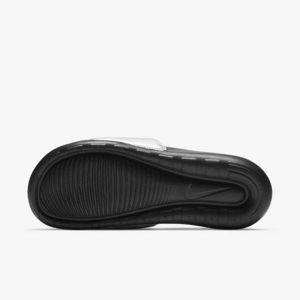 Women's Nike Victori One Slides Black / Metal Silver / Black | NK201JVY