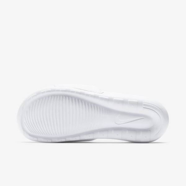 Women's Nike Victori One Slides White / Black | NK185QHI