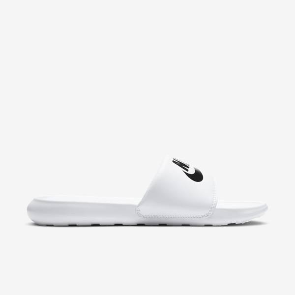 Women's Nike Victori One Slides White / Black | NK185QHI