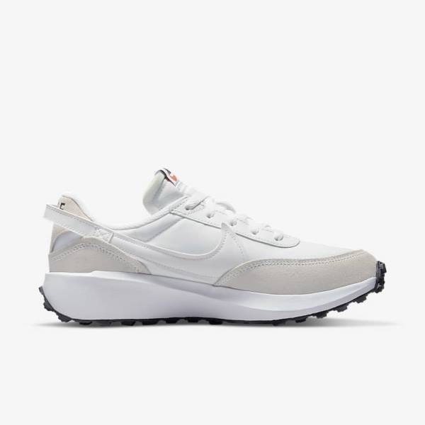 Women's Nike Waffle Debut Sneakers White / Black / Orange | NK840NIM