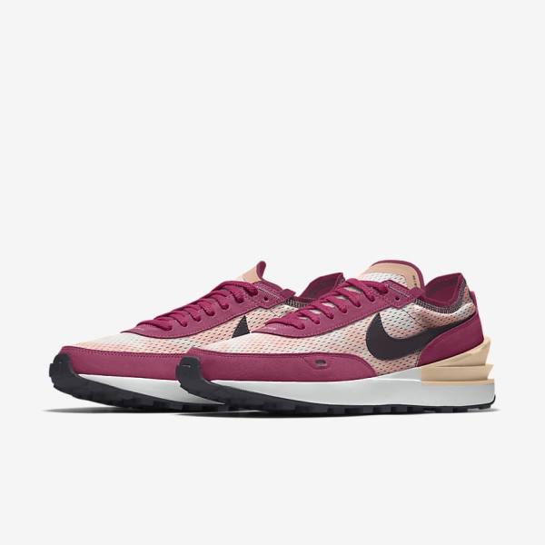 Women's Nike Waffle One By You Custom Sneakers Multicolor | NK812JPE