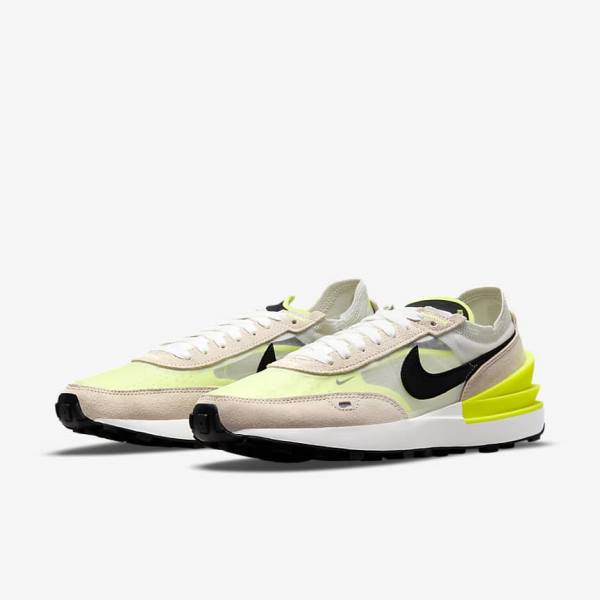 Women's Nike Waffle One Sneakers White / Black | NK068DZM