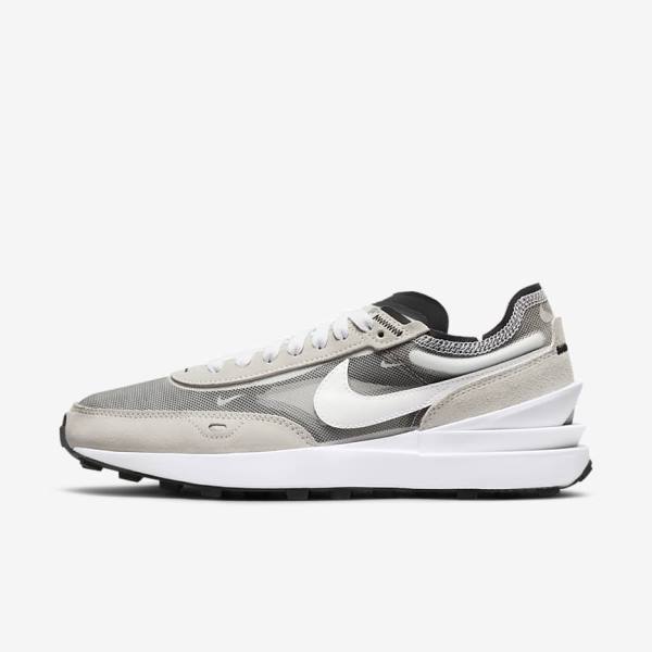 Women\'s Nike Waffle One Sneakers White / Black / Orange | NK370ISC