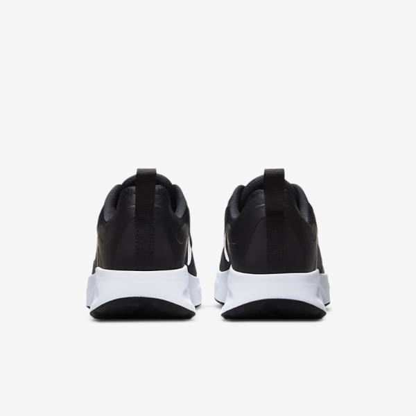 Women's Nike Wearallday Sneakers Black / White | NK769LDZ