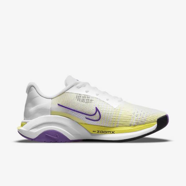 Women's Nike ZoomX SuperRep Surge Endurance Class Training Shoes White / Black / Light Lemon | NK951BYK