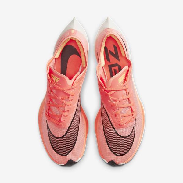 Women's Nike ZoomX Vaporfly NEXT% Road Racing Running Shoes Light Mango / Black / Blue | NK082MSR