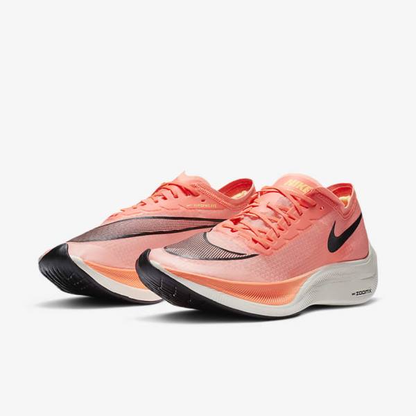 Women's Nike ZoomX Vaporfly NEXT% Road Racing Running Shoes Light Mango / Black / Blue | NK082MSR