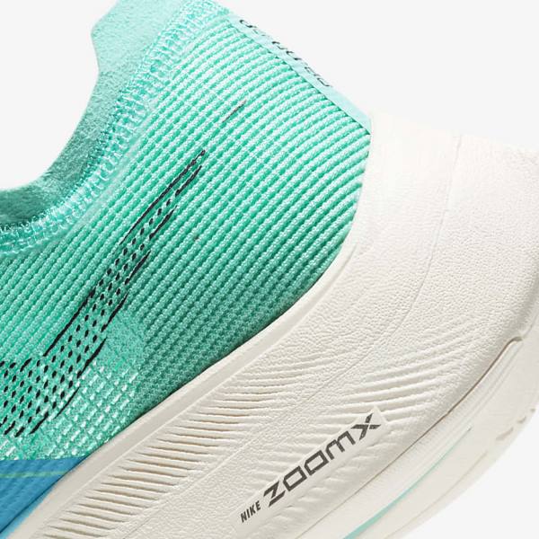 Women's Nike ZoomX Vaporfly Next% 2 Road Racing Running Shoes White / Metal Silver / Black | NK172BRN