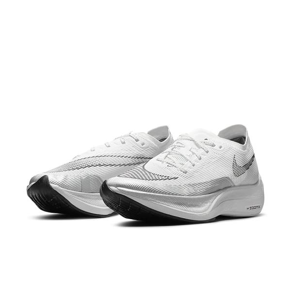 Women's Nike ZoomX Vaporfly Next% 2 Road Racing Running Shoes White / Yellow / Blue | NK541HJM