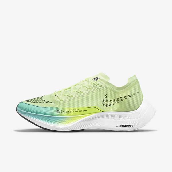 Women\'s Nike ZoomX Vaporfly Next% 2 Road Racing Running Shoes Black / Metal Gold / White | NK614GIL