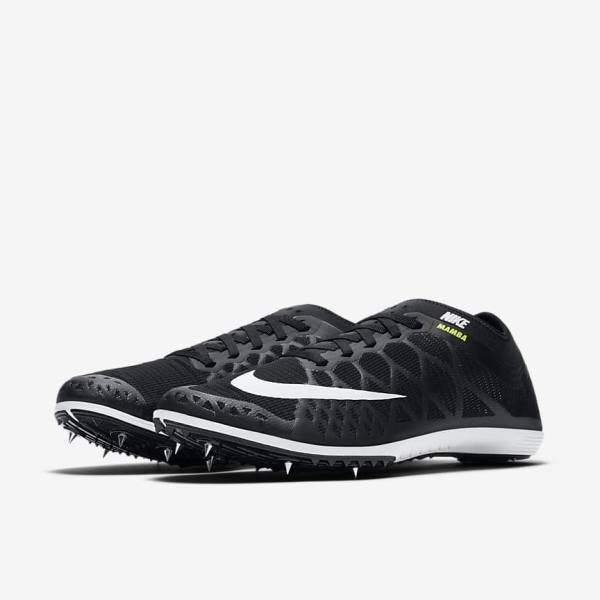 Women's Nike Zoom Mamba 3 Unisex Distance Spike Running Shoes Black / White | NK419ASF