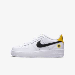 Kids' Nike Air Force 1 LV8 Older Sneakers White / Black | NK491IWH