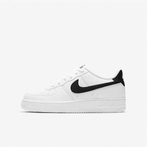 Kids' Nike Air Force 1 Older Sneakers White / Black | NK521XVH