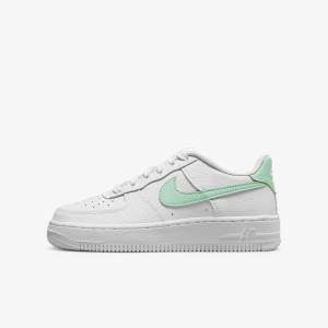 Kids' Nike Air Force 1 Older Sneakers White / Mint | NK635DSP