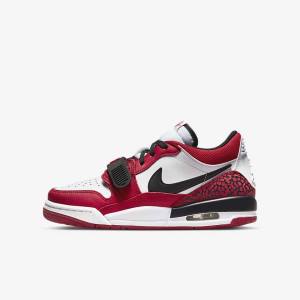 Kids' Nike Air Jordan Legacy 312 Low Older Jordan Shoes White / Red / Black | NK784GRP