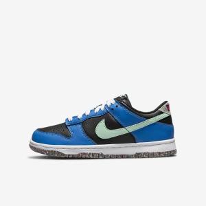 Kids' Nike Dunk Low SE Older Sneakers Black / Light Blue / Pink / Mint | NK867UHG