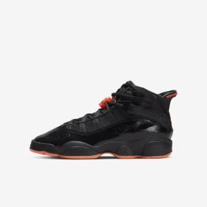 Kids' Nike Jordan 6 Rings Older Jordan Shoes Black | NK902IBF