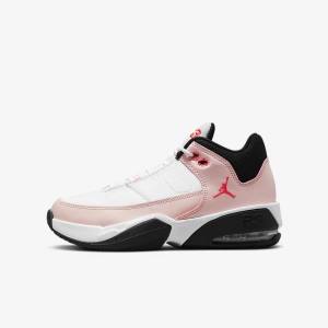 Kids' Nike Jordan Max Aura 3 Older Jordan Shoes White / Black | NK036VYQ