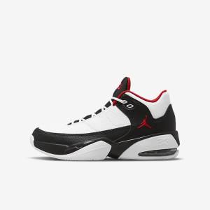 Kids' Nike Jordan Max Aura 3 Older Jordan Shoes White / Black / Red | NK840STZ