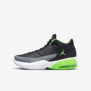 Kids' Nike Jordan Max Aura 3 Older Sneakers Black / Grey / White / Green | NK856ERP