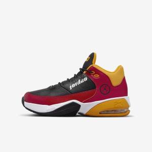 Kids' Nike Jordan Max Aura 3 SE Older Jordan Shoes Red / Gold / Black | NK840MGS