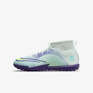 Kids' Nike Jr. Mercurial Dream Speed Superfly 8 Academy TF Turf Football Shoes Green / Purple / Green | NK920VPA