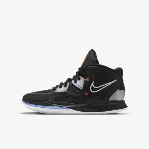 Kids' Nike Kyrie Infinity Older Basketball Shoes Black / White / Orange / Multicolor | NK342HFO