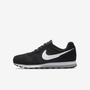 Kids' Nike MD Runner 2 Older Sneakers Black / Grey / White | NK165KSA