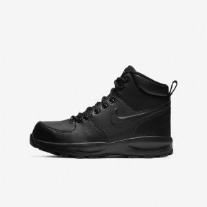 Kids' Nike Manoa LTR Older Boot Walking Shoes Black | NK309KNG