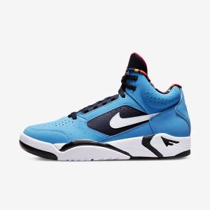 Men's Nike Air Flight Lite Mid Sneakers Blue / Red / Green / White | NK571PGT