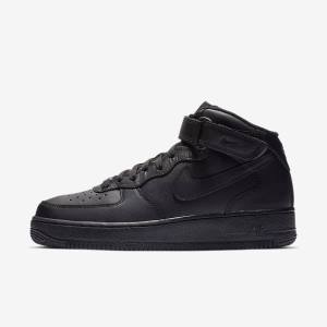 Men's Nike Air Force 1 Mid 07 Sneakers Black | NK459ZPX