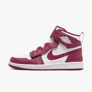 Men's Nike Air Jordan 1 Hi FlyEase Jordan Shoes Red / White | NK806AFO