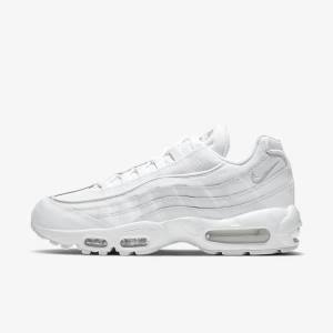 Men's Nike Air Max 95 Essential Sneakers White / Grey / White | NK903CLT