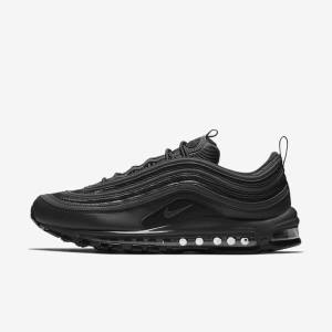 Men's Nike Air Max 97 Sneakers Black / White | NK725KFR