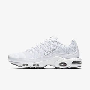 Men's Nike Air Max Plus Sneakers White / Black / Grey / White | NK082YOH