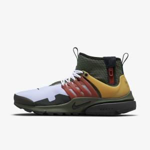 Men's Nike Air Presto Mid Utility Sneakers Dark Grey Green / Black | NK851LDF