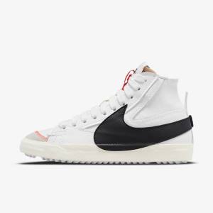 Men's Nike Blazer Mid 77 Jumbo Sneakers White / Black | NK126MZI