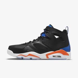 Men's Nike Jordan Flight Club 91 Sneakers Black / Royal / White / Orange | NK548BMR