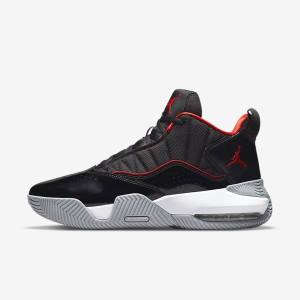 Men's Nike Jordan Stay Loyal Jordan Shoes Black / White / Grey / Red | NK930MWP