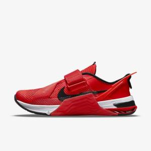 Men's Nike Metcon 7 FlyEase Training Shoes Red / White / Black | NK078HBN