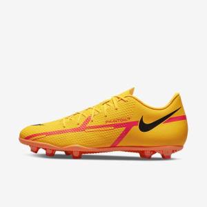 Men's Nike Phantom GT2 Club MG Multi-Ground Football Shoes Orange / Light Red / Black | NK893KTZ