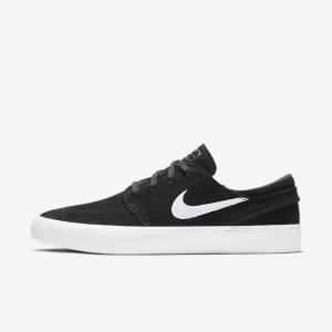 Men's Nike SB Zoom Stefan Janoski RM Sneakers Black / Grey / Light Brown / White | NK506AEM