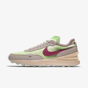 Men's Nike Waffle One By You Custom Sneakers Multicolor | NK827WFS